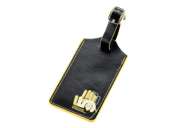 IMEGA PU Leather Travel Luggage Tag Rectangle Customized Personalized Baggage