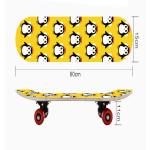 Wooden Promotional Colorful Children Skateboard Logo Customized