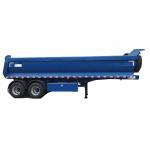 22 Cbm Solid Rounded Tipper Semi Trailer 2 Axles For Building Materials Truck