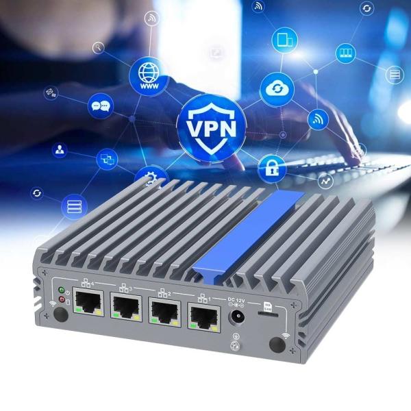 16GB N100 Dual Display Firewall Appliance Barebone 2.5G LAN Fanless Industrial