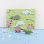 Ocean World Silicone Puzzle BPA Free Eco Friendly For Kids Education