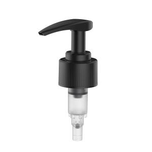 Quality 24mm 28mm Screw Lotion Pump Black Color With Smooth Ribbed Closures wholesale