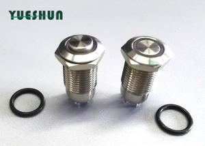 Quality PBT 12mm 12v Stainless Steel Illuminated Anti Vandal Momentary Switch wholesale
