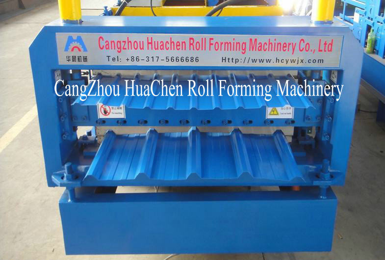 16 -18 Station Free Design Double Layer Roll Former Machine 5 Ton Passive Decoiler