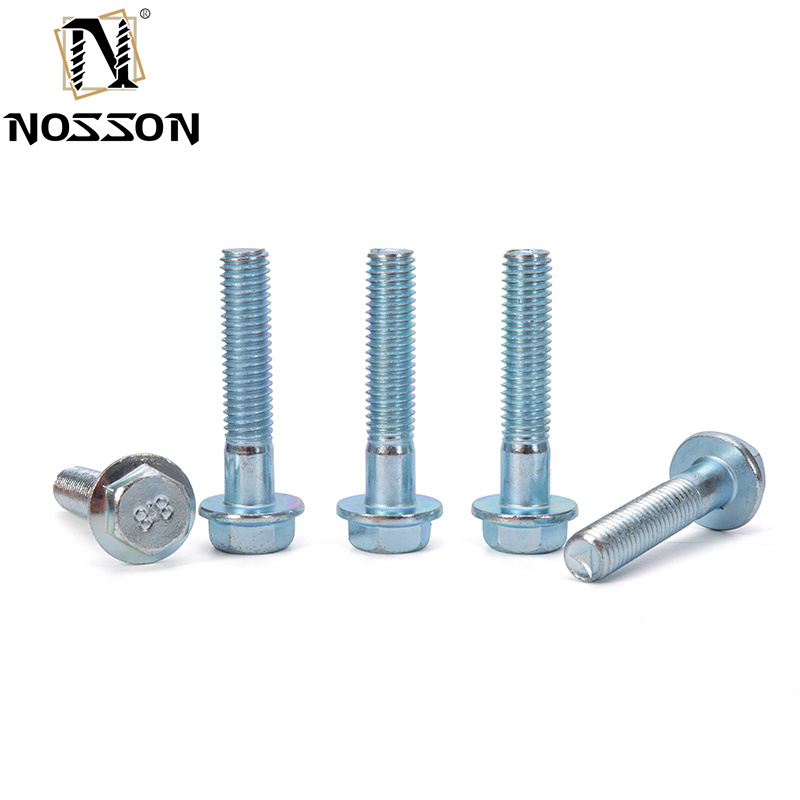 High Grade A2-70 Carbon Steel 5/16 Flanged Hex Head Bolts Fully Threaded 5/16"-18 x 3/4" Grade 5 for Customer Requirements