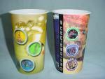 PLASTIC LENTICULAR Food Grade Customized 3D lenticular Straw Cups plastic flip