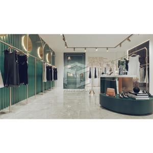 Quality Lady Clothing Electroplate Boutique Display Racks Stands Customized wholesale