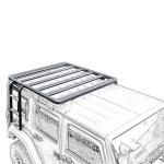 2018 Wrangler JL Car Storage Box Convenient Silver and Black Jeep Patriot Roof