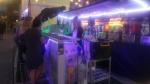 Restaurant / Hotel Night Mobile Bar Counter Commercial Portable With Wheel