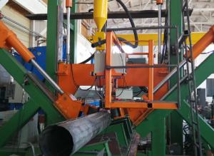 Quality Steel Light Pole Bending Machine 120mm 260mm Single Tapered Arm wholesale