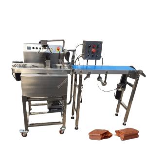 Quality 15kg 30kg 60kg Chocolate Making Machine Coating Covering Machine For Waffer Cookies wholesale