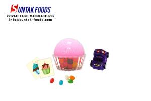 Quality Colorful tasty confectionery cupcake jelly bean candy for children wholesale