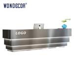 Metal Table Luxury Reception Desk Commercial Reception Counter 110cm