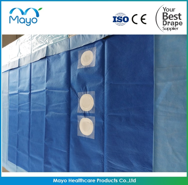Angio General Surgery Drapes Pad With Four Transparent Holes