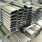 Hot Dipped Chrome Oval Steel Pipe Furniture Black Bright Color For Mechanical