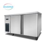 Stainless Steel Double Door Top Freezer Refrigeration 150 Lbs Upright Refrigerat