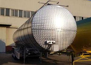 Quality Carbon Steel Insulated Tanker Trailers For Bitumen Transport 43000L Volume wholesale