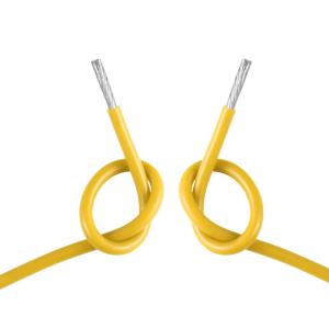 Quality Yellow 22awg 150deg Silicone Rubber Insulated Wire For LED Lighting Application wholesale