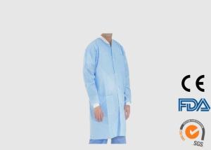 Quality Comfortable Disposable Visitor Coats Water Repellent For Hospital / Clinic wholesale
