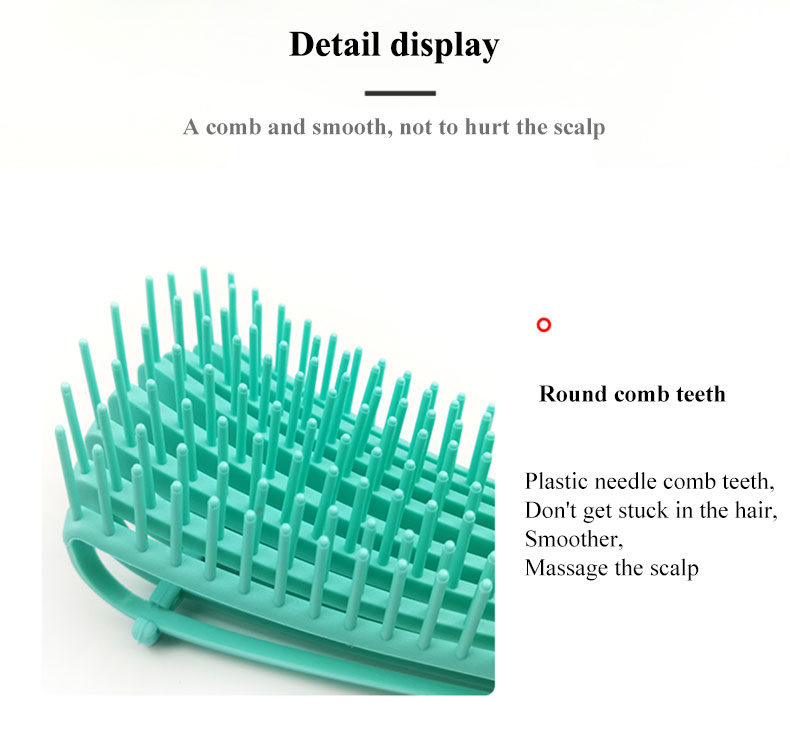 Detangling Hair Brush Curly Bristle Nylon Tooth Adjustable Hair Styling Brush