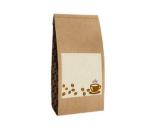 custom PE coated coffee packaging bags with window