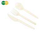 Eco Friendly Cornstarch PSM Plastic Cutlery Set Disposable Biodegradable