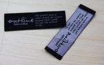 Eco-friendly Clothing Woven Labels Customized Design hot cut sewing on label