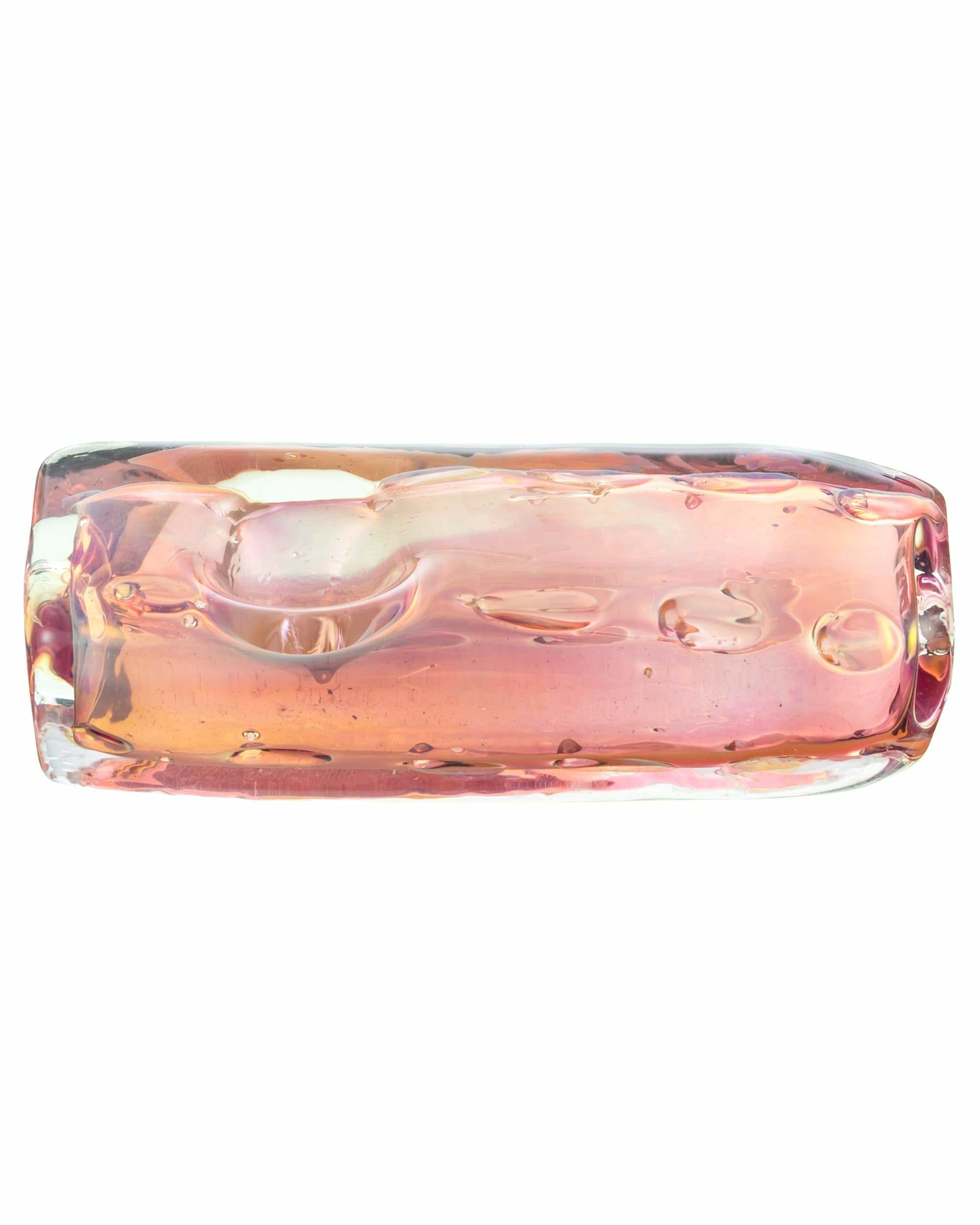 Hand Fumed Ice Cube Steamroller Rectangular Glass Shisha Hookah