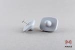 Grey Color EAS Hard Tag , Anti Theft Clothing Tags 42 * 38 Mm Dimension