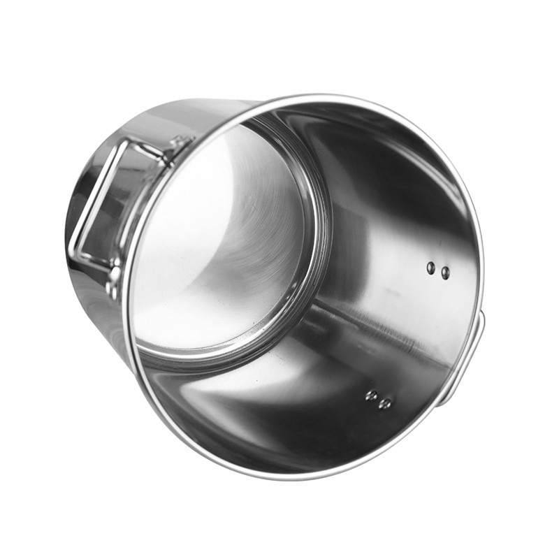 3pcs Stainless Steel Kitchen Soup Pots Two Handle With Lid