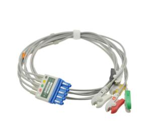Quality HP 78352C ECG Lead Cable 5 Lead Cable Ecg Silicone Rubber Insulation Material wholesale