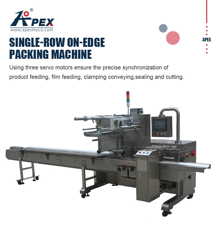 Using Large Touch Screen Panel Spageti Gum High Speed Candy Packing Machine For Food Packing