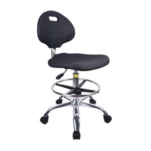 Quality Dust Free Laboratory Ergonomic Esd Pu Leather Swivel Chair Rotating Esd Chair With Armrest wholesale