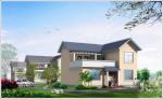 2 Story Light Steel Prefabricated Woden House , White Prefab Steel House Modular