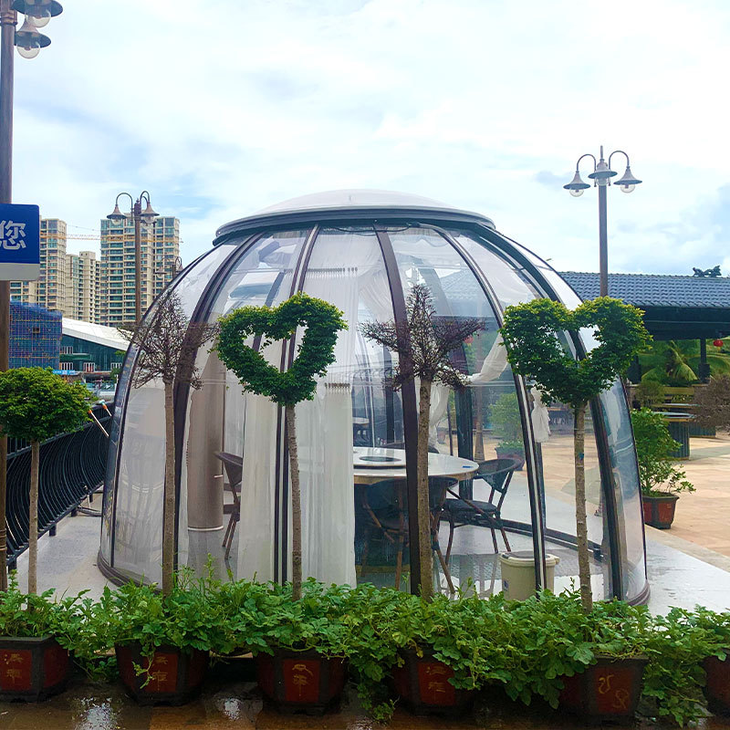 Leisure Facilities Internet Celebrity Bubble Room Glass House Outdoor Restaurant Transparent Dome Room Star Room