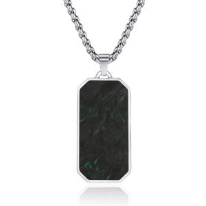 Quality Fashionable Forged Carbon Fiber Pendant Men's Forged Carbon Fiber Chain Necklace Customized wholesale