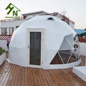 Quality Luxury Galvanized Steel Geodesic Dome Structure Family Camping Tent Fire Resistance wholesale