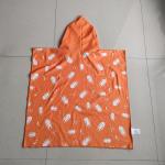 Manufacturer supply microfiber custom poncho towel kids printing beach poncho