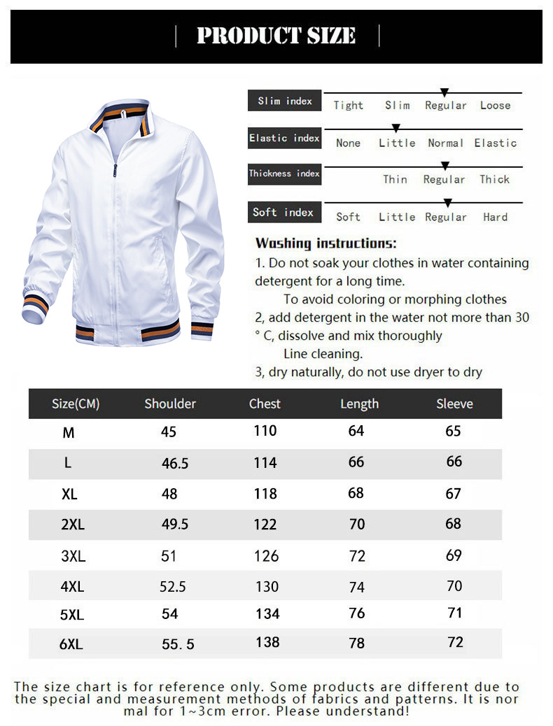 Custom Plus Size Fashion Men's Jackets Casual Waterproof Blank Golf Lightweight Windbreaker Bomber Jacket For Men
