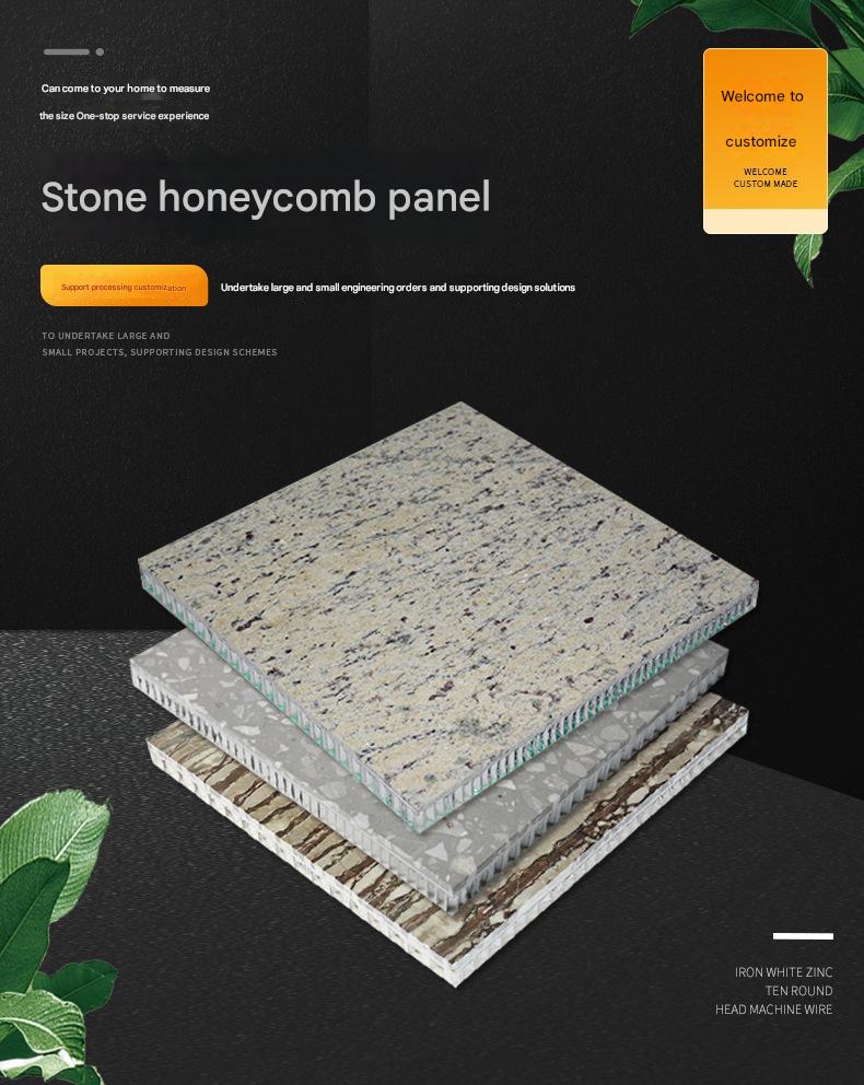 Villa Exterior Cladding Marble Aluminium Composite Panel Honeycomb Fireproof Anti-Static Contemporary Wall Material