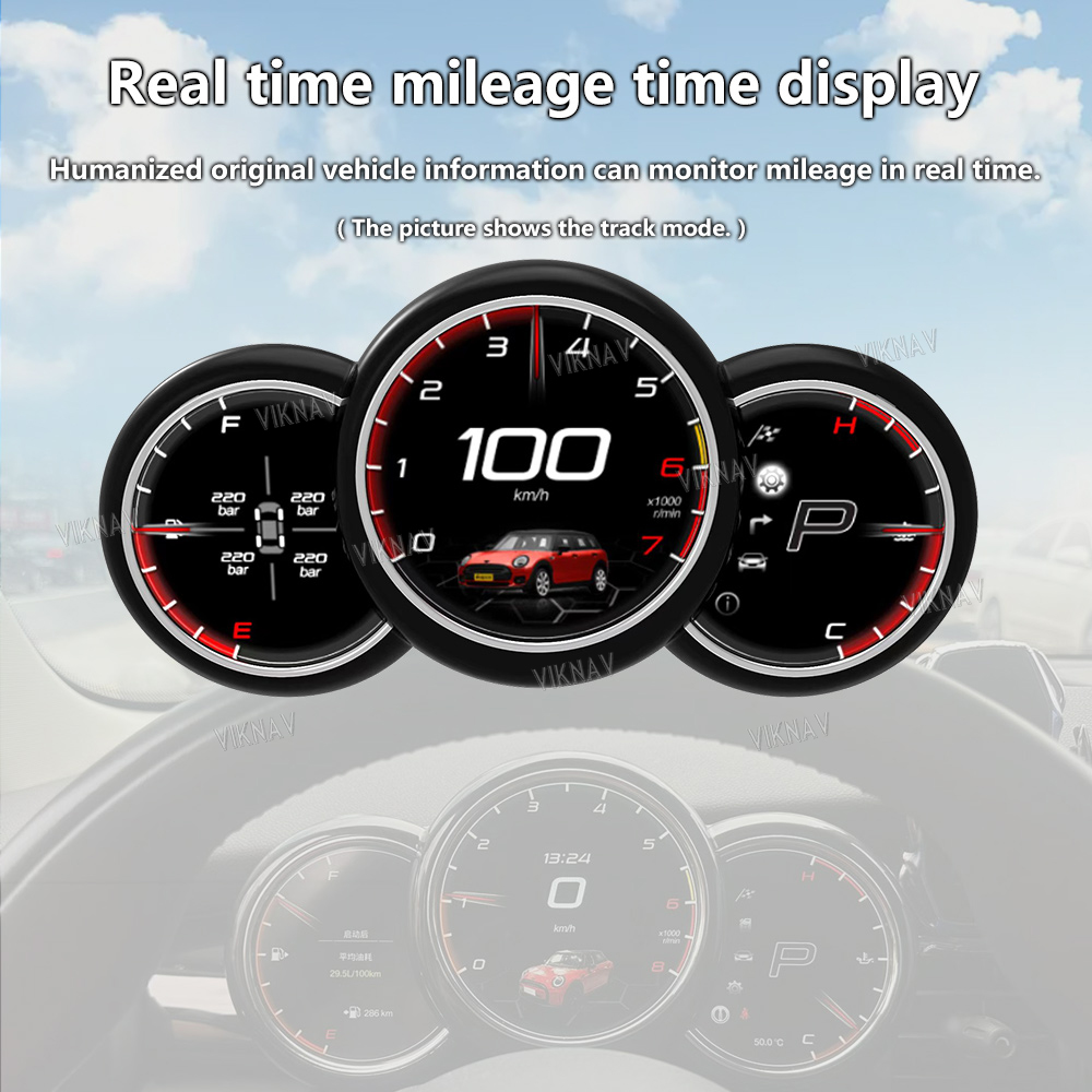 Viknav For BMW MINI F56 Instrument Digital Dashboard Panel Upgrade Speedometer LCD Smart Screen HD Cluster