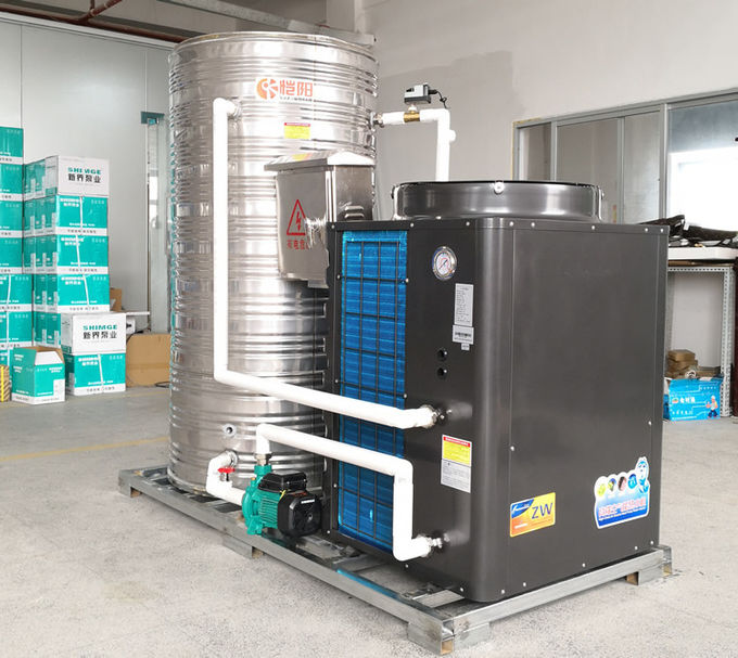 4.0 Cop All In One Heat Pump Water Heater , Air Source Heat Pump Water Heater