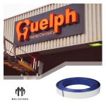3D Blue Color Alphabet Letter Sign 6.8CM Edge Aluminum Trim Cap for Outdoor