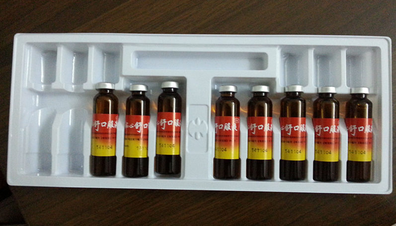white clear Plastic tray for health care products