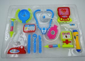 Quality Role Play Medical Kit Playset Doctor Set Toys For Kids Pink Blue Colors 13 Pcs wholesale