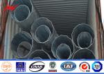 Black Welding Steel Electricity Transmission Line Poles 25m 4mm Thickness