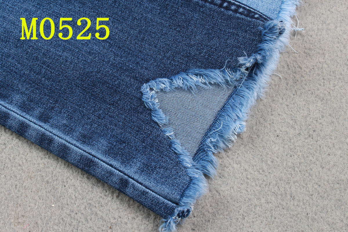 9.7Oz Dual Core Stretch Denim Fabric With Slub Desizing Cotton Polyester Spandex Jeans Fabrics