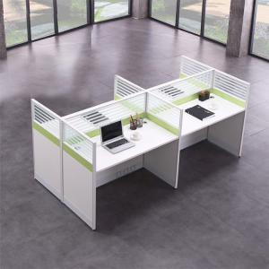 Quality Cubicle Office Workstation Desks Call Center 2400mm 4 Person Workstation Table wholesale