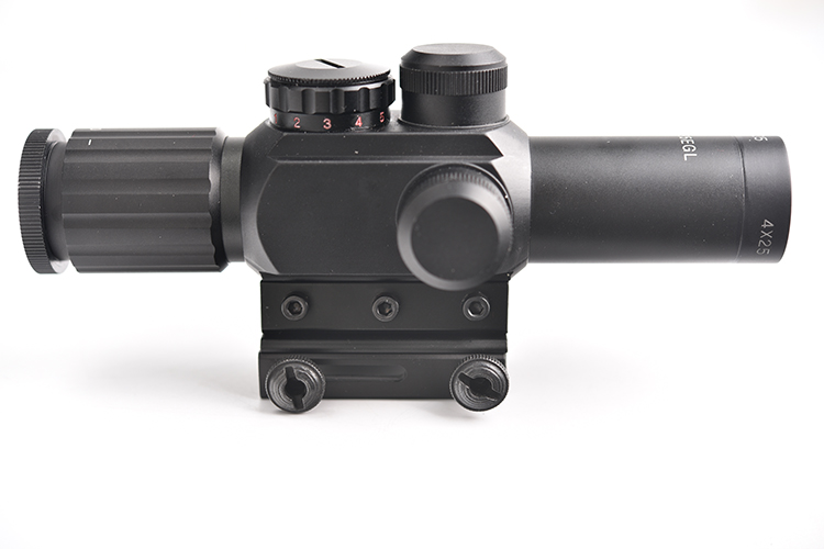 M6 Tactical 4X25 IR Red/Green Sight and 170mm Length Red Dot Laser Scope for Hunting