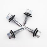 12-14X1'' 410 Stainless Steel Self Drilling Driving Screws Hex Washer Head With